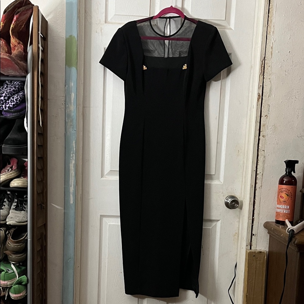 Jessica Howard Black Midi Dress